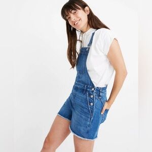 Madewell Blue Denim Overalls Classic Design